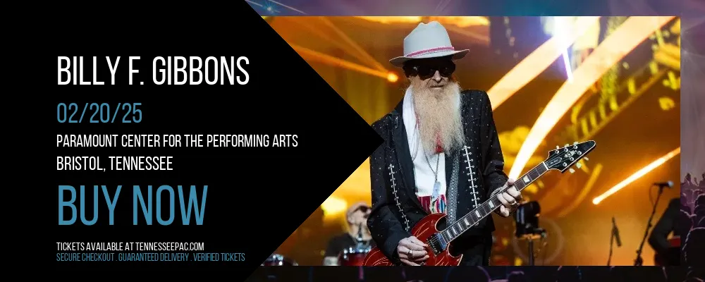 Billy F. Gibbons at Paramount Center For The Performing Arts