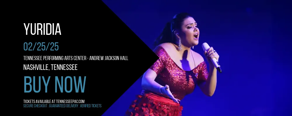 Yuridia at Tennessee Performing Arts Center - Andrew Jackson Hall